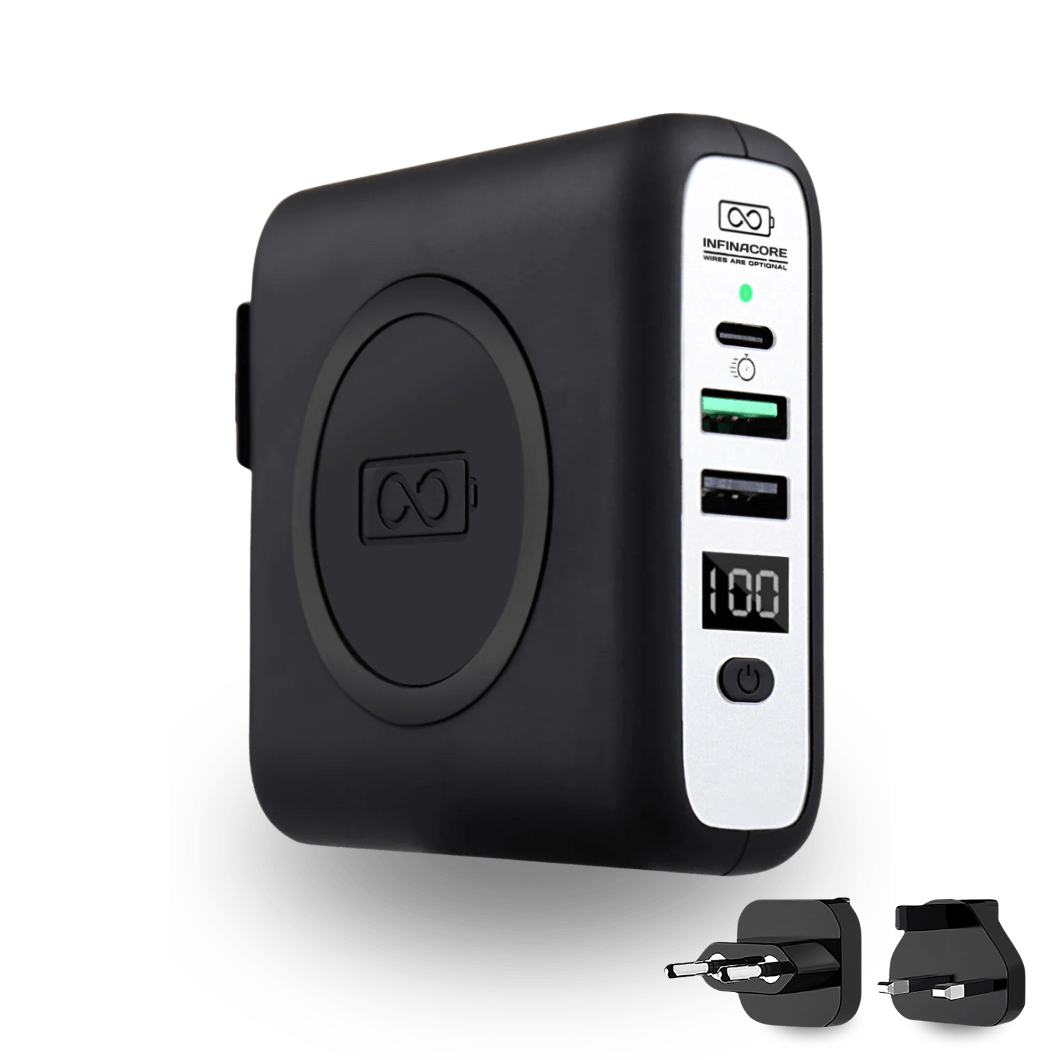 P3: Wireless Travel Portable Charger – InfinaCore®