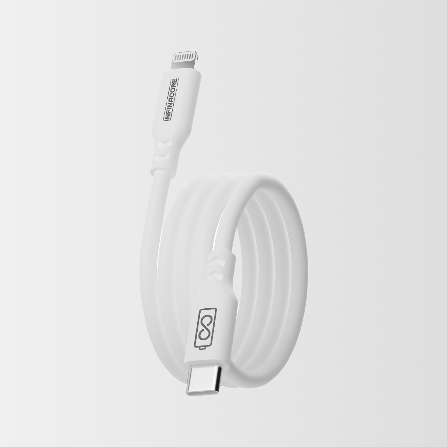 Silicone Lightning Charging Cable 60W for iPhone, iPad - InfinaCore®