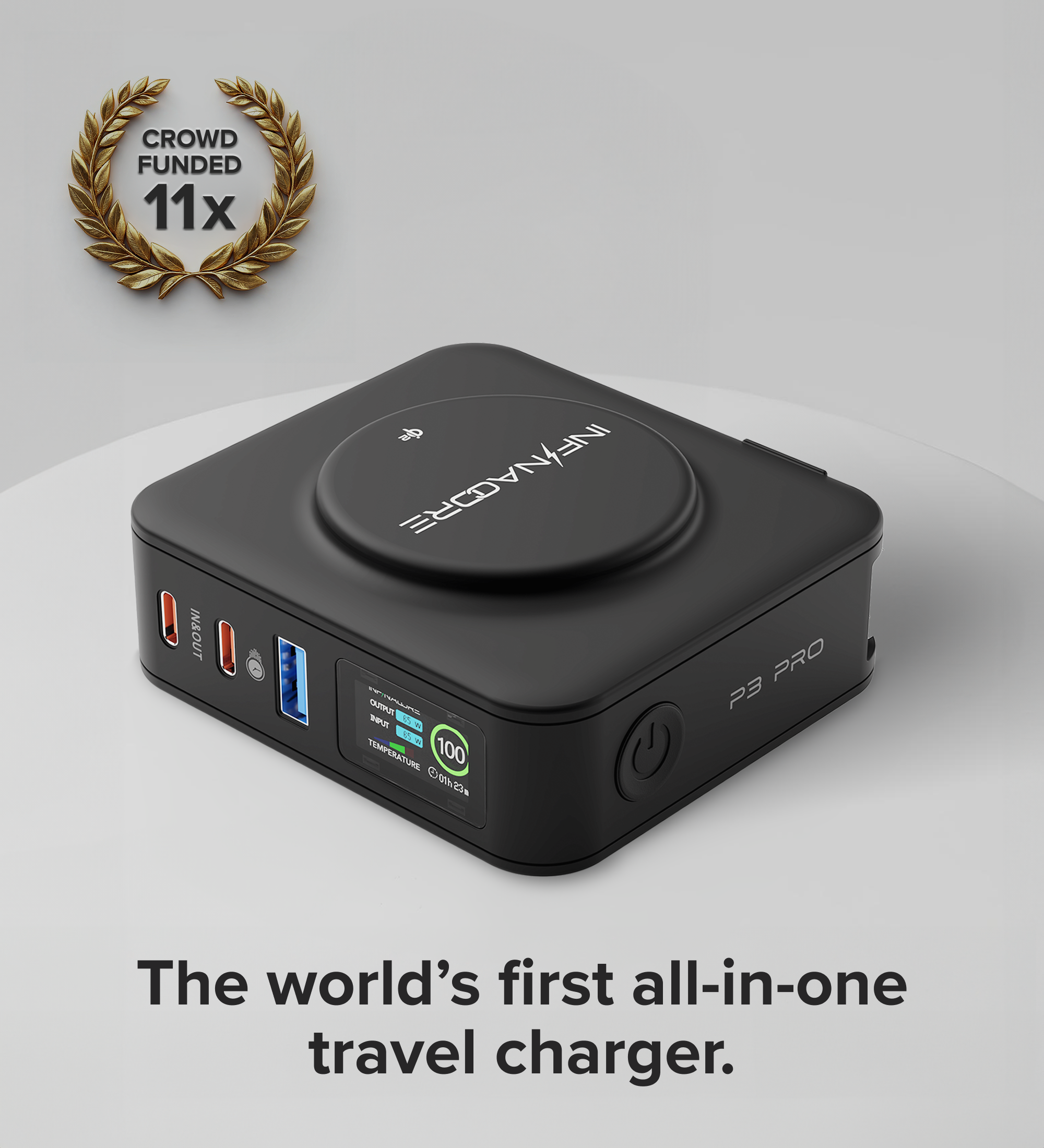 P3 Pro: Ultimate Qi2 Travel Charger