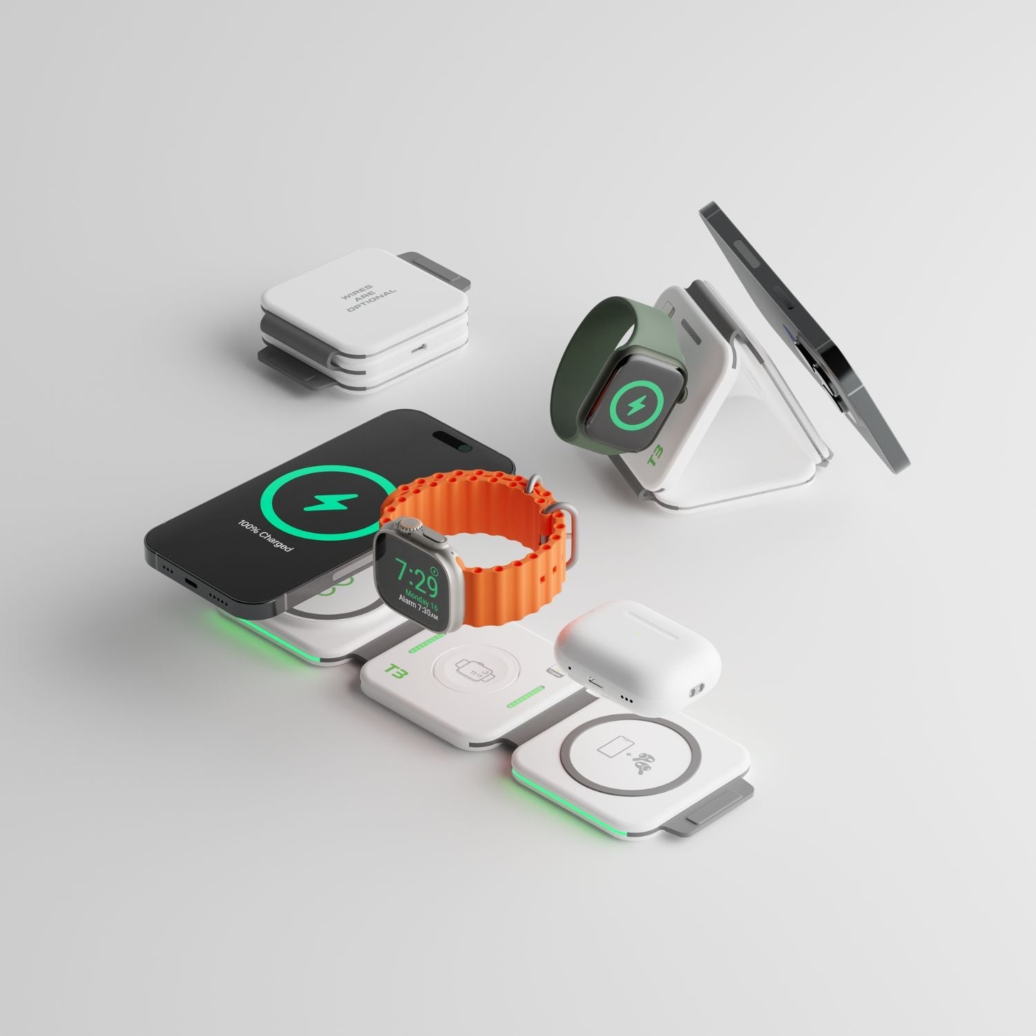 T3: 3-in-1 Wireless Charging Station - InfinaCore®